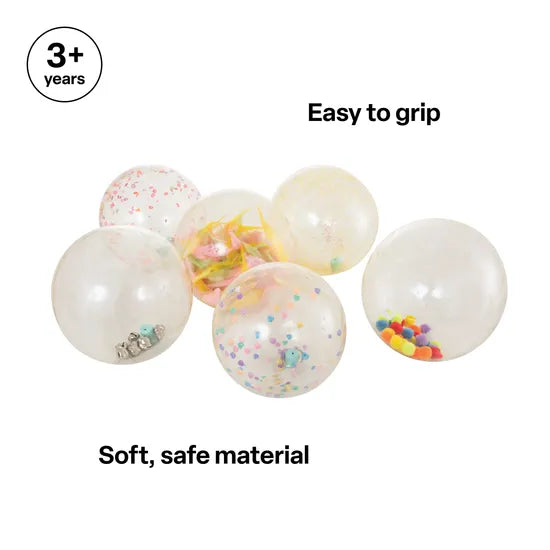 See-Through Sensory Balls - Set of 6 - Modern Teaching Aids NZ