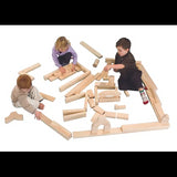 Unit Blocks Set - Five Children Set - 56 pieces - Modern Teaching Aids NZ