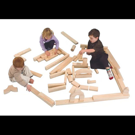 Unit Blocks Set - Five Children Set - 56 pieces - Modern Teaching Aids NZ