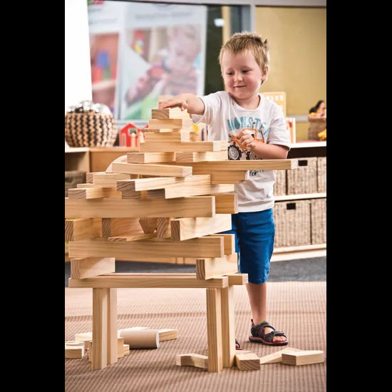 Unit Blocks Set - Five Children Set - 56 pieces - Modern Teaching Aids NZ