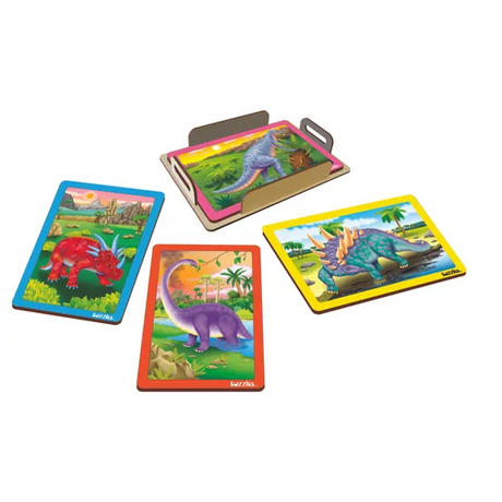Tuzzles - Dinosaur Set of 4 Puzzles - Modern Teaching Aids NZ