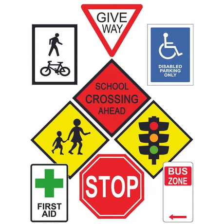 Tuzzles Road Signs Table Puzzle Set - Modern Teaching Aids NZ