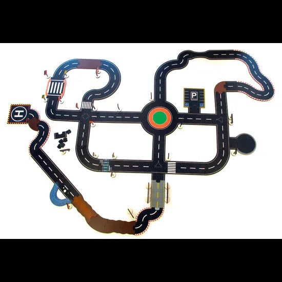 Tuzzles Super Roadway Set in Bag - 44 Road  Piecess - Modern Teaching Aids NZ