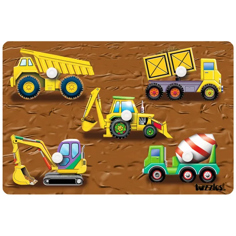 Construction Knob Puzzle 5 Pieces - Modern Teaching Aids NZ