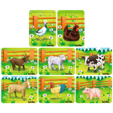 Tuzzles Farm Animals Set of 8 x 6 Pcs - Modern Teaching Aids NZ