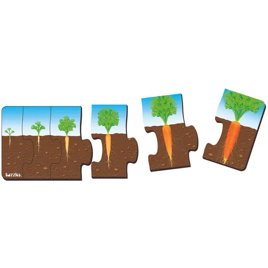 Tuzzles Plant Sequence Inset 6 Pieces - Modern Teaching Aids NZ