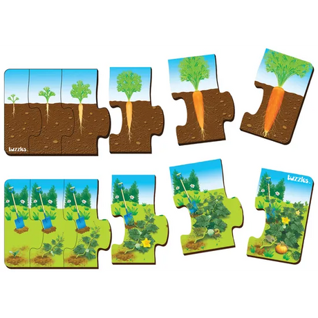 Tuzzles Plant Sequence Inset 6 Pieces - Modern Teaching Aids NZ
