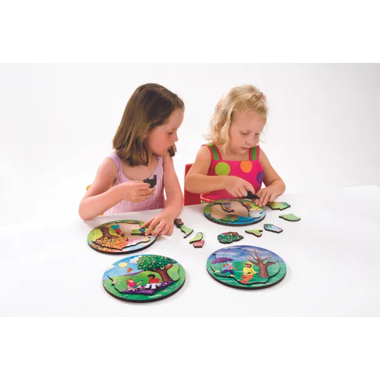 Tuzzles Seasons Raised Puzzles-Set Of 4 - Modern Teaching Aids NZ