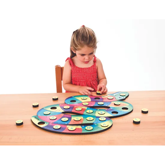 Tuzzles Alphabet Snake Puzzle-52Pc-60X40cm - Modern Teaching Aids NZ