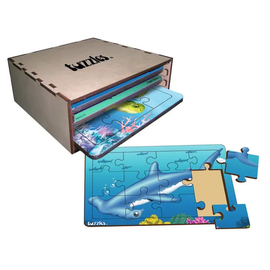 Tuzzles Sealife Set Of 4 Tray Puzzles - Modern Teaching Aids NZ