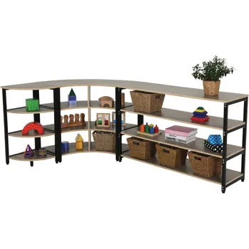 BAUSPACES - Triple Curved Shelf - Modern Teaching Aids NZ