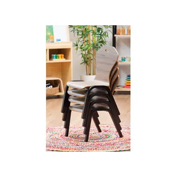 BAUSPACES - Stackable Chair - 26cm - Black - Modern Teaching Aids NZ