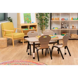 BAUSPACES - Stackable Chair - 26cm - Black - Modern Teaching Aids NZ