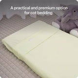 Max &amp; Rosie Premium Cotton Cot Sheet Set - Mint Green - Modern Teaching Aids NZ