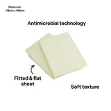 Max &amp; Rosie Premium Cotton Cot Sheet Set - Mint Green - Modern Teaching Aids NZ