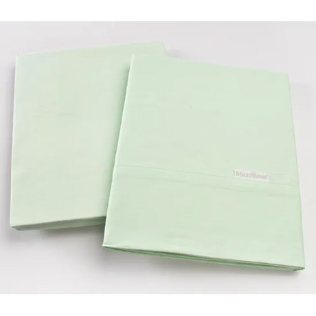 Max & Rosie Cotton Cot Sheet Set - Mint Green - Modern Teaching Aids NZ