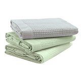 Max & Rosie Bamboo Waffle Blanket - Light Grey - Modern Teaching Aids NZ