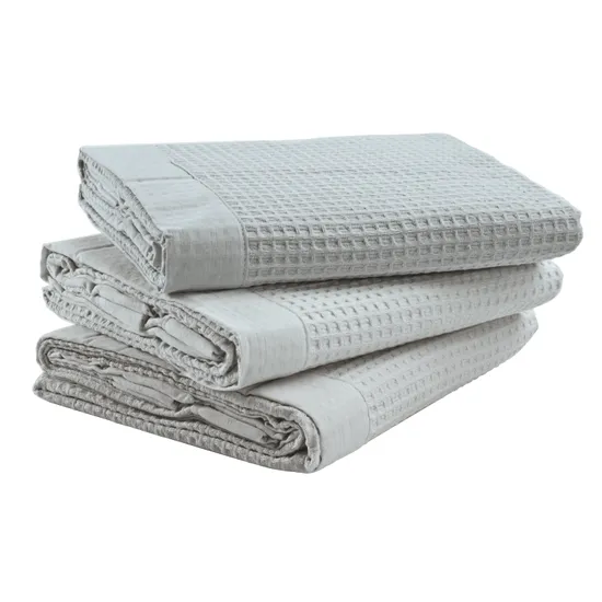 Max & Rosie Bamboo Waffle Blanket - Light Grey - Modern Teaching Aids NZ