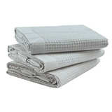 Max & Rosie Bamboo Waffle Blanket - Light Grey - Modern Teaching Aids NZ