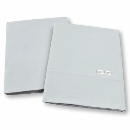 Max & Rosie Cotton Cot Sheet Set - Light Grey - Modern Teaching Aids NZ