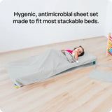 Max & Rosie Stacking Bed Sheet Set - Light Grey - Modern Teaching Aids NZ