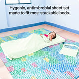 Max & Rosie Stacking Bed Sheet Set - Mint Green - Modern Teaching Aids NZ