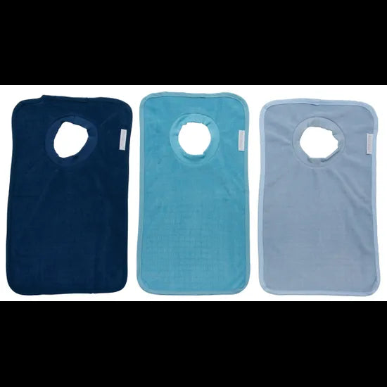 Max & Rosie Pull Over Bibs - Sky/Teal/Denim 10 Pieces - Modern Teaching Aids NZ