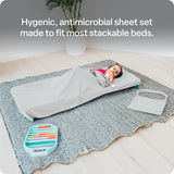 Max & Rosie Sleeping Peg Mat Sheet Set - Light Grey - Modern Teaching Aids NZ