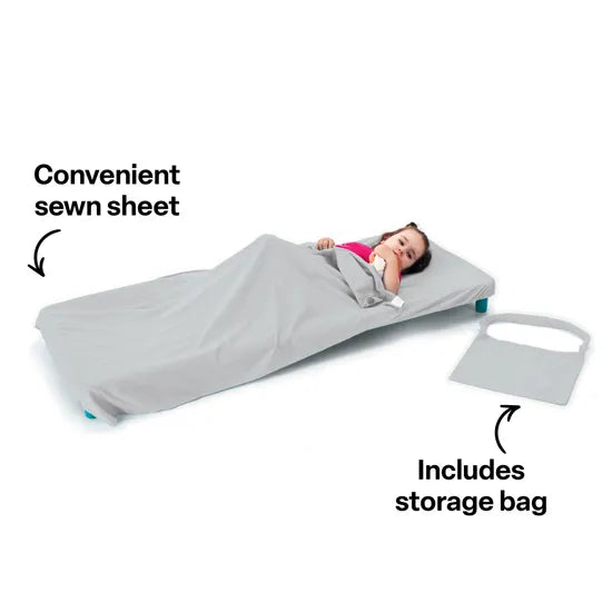 Max & Rosie Sleeping Peg Mat Sheet Set - Light Grey - Modern Teaching Aids NZ