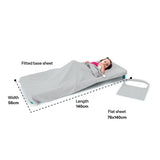 Max & Rosie Sleeping Peg Mat Sheet Set - Light Grey - Modern Teaching Aids NZ