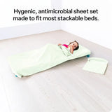 Max & Rosie Sleeping Peg Mat Sheet Set - Mint Green - Modern Teaching Aids NZ