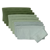 Max & Rosie Face Washers - Mint/Olive/Avocado 10 Pieces - Modern Teaching Aids NZ