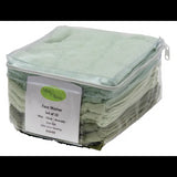 Max & Rosie Face Washers - Mint/Olive/Avocado 10 Pieces - Modern Teaching Aids NZ