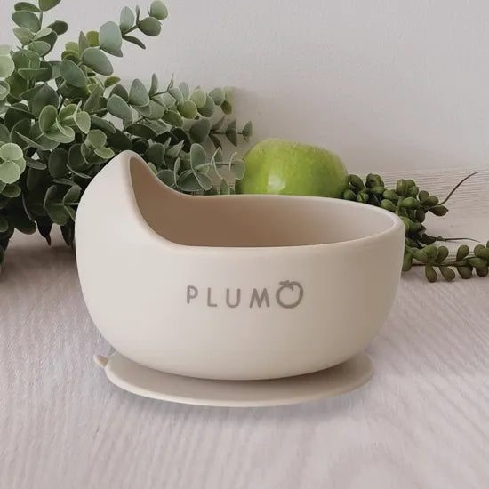 Plum Silicone Duck Egg Bowl - Sand