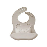 Plum Silicone Bib - Sand