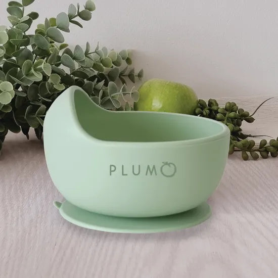 Plum Silicone Duck Egg Bowl -  Olive