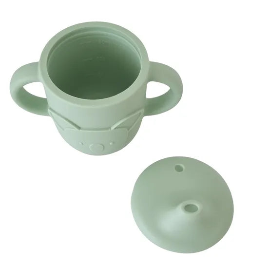 Plum Silicone Sippy Cup - Olive