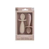 Plum Silicone Spoon Pack of 2- Sand/ Nutmeg
