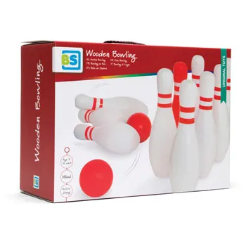 BS Toys - Red & White Bowling - Modern Teaching Aids NZ