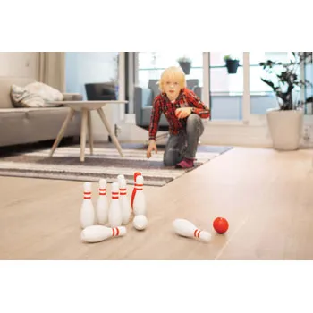 BS Toys - Red & White Bowling - Modern Teaching Aids NZ