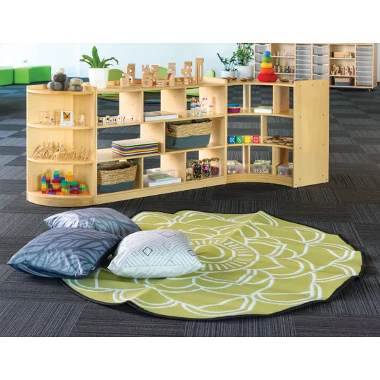 MTA Spaces - Mandala Recycled Outdoor Mat - 180 cm (dia.) - Modern Teaching Aids NZ