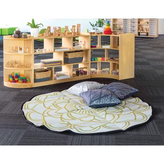 MTA Spaces - Mandala Recycled Outdoor Mat - 180 cm (dia.) - Modern Teaching Aids NZ