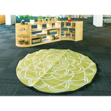 MTA Spaces - Mandala Recycled Outdoor Mat - 180 cm (dia.) - Modern Teaching Aids NZ