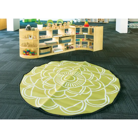 MTA Spaces - Mandala Recycled Outdoor Mat - 180 cm (dia.) - Modern Teaching Aids NZ