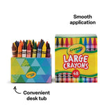 Crayola Desk Crayons - Tub of 48 - Modern Teaching Aids NZ