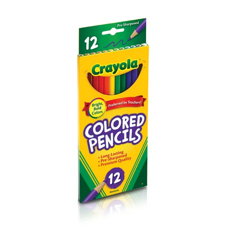 Crayola Round Coloured Pencils - Pack of 12 - Modern Teaching Aids NZ