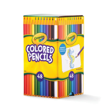Crayola Coloured Pencils Desk Pack - Tub of 48 - Modern Teaching Aids NZ