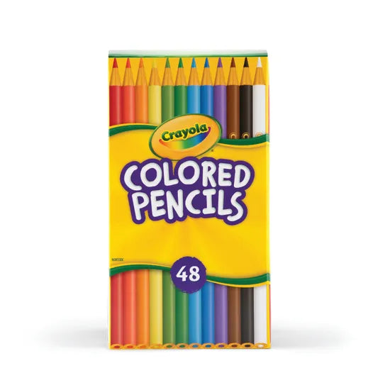 Crayola Coloured Pencils Desk Pack - Tub of 48 - Modern Teaching Aids NZ