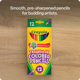 Crayola Triangular Colour Pencils - Pack of 12 - Modern Teaching Aids NZ
