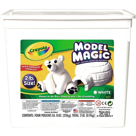 Crayola Model Magic White - 900g Tub - Modern Teaching Aids NZ